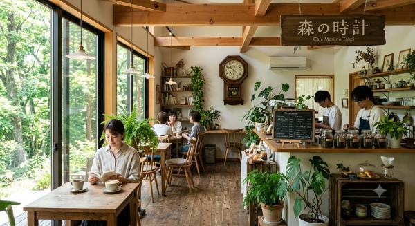 モーニングセット と癒しの時間を 森の時計 サンプルページのサムネイル